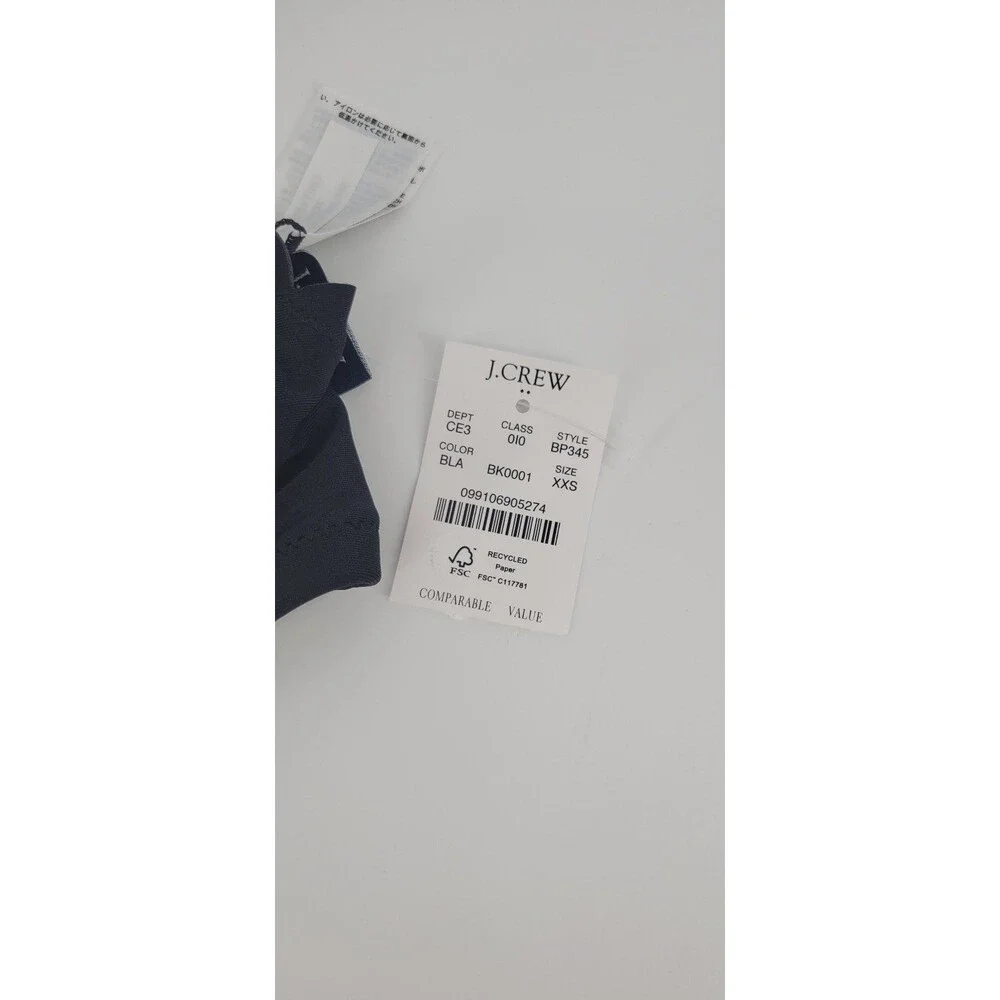 NWT J Crew Scalloped one-shoulder bikini top XXS Retail $64.50